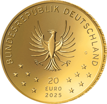 1/8 Unze Gold 20 Euro Rückkehr der Wildtiere Luchs 2025 (Buchstabe: G)