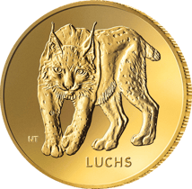 1/8 Unze Gold 20 Euro Rückkehr der Wildtiere Luchs 2025 (Buchstabe: J)