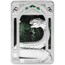 1 Unze Silber Harry Potter Basilisk Magische Kreaturen 2025 (Auflage: 2.000 | Polierte Platte)