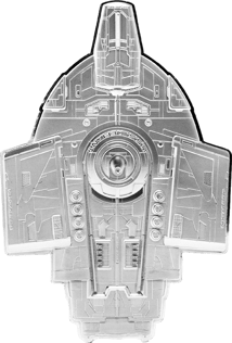 3 Unze Silber Star Trek EU.S.S. Defiant 2025 (Auflage: 500 | Polierte Platte)