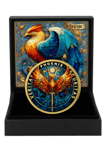 1 Unze Silber majestätischer Phönix 2025 (Auflage: 100 | teilvergoldet)