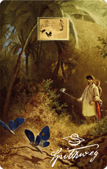 Gold Carl Spitzweg Der Schmetterlingsfänger Münze