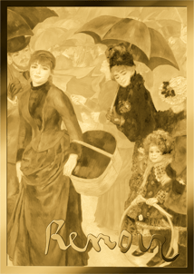 Gold Pierre-Auguste Renoir Die Regenschirme Münze