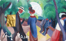 Gold August Macke Promenade Münze