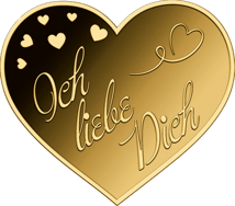 Gold Ich Liebe Dich Münze