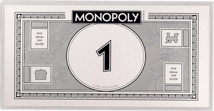 Silber Monopoly Geldschein 2024 (Auflage: 10.000)