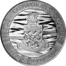 1 Unze Silber Cayman Islands Schildkröte 2025 (Auflage: 25.000)