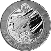 1 Unze Silber Cayman Islands Marlin 2025 (Auflage: 25.000)