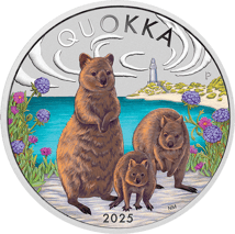 1 Unze Silber Australian Quokka 2025 (Auflage: 3.000)