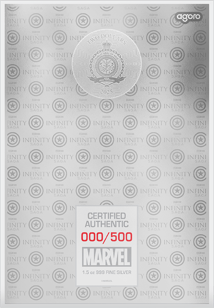 1.5 oz Silver Marvel Captain America Civil War Coin Note 2025 (Mintage: 500 | Proof)