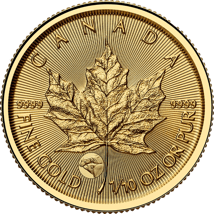 1/10 Unze Gold Maple Leaf 2025 Privy Mark Polarbär (Auflage: 5.000)