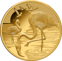 1 Unze Gold Flamingo 2025 (Auflage: 50 | Polierte Platte)