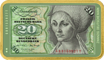 1 Unze Silber 20 Alte Deutsche Mark (Auflage: 100 | teilvergoldet)