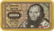 1 Unze Silber 1000 Alte Deutsche Mark (Auflage: 100 | teilvergoldet)