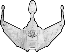 3 Unze Silber Star Trek Klingon Bird of 2025 (Auflage: 500 | Polierte Platte)