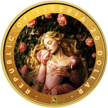 1 Unze Silber Märchen der Gebrüder Grimm Dornröschen 2025 (Auflage: 100 | teilvergoldet)