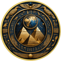 1 Unze Silber Altes Ägypten Anubis 2025 (Auflage: 100 | saphirfarbene Kristalle | teilvergoldet)