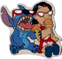 1 Unze Silber Disney Lilo and Stitch Ice Cream 2025 (Auflage: 626 | Polierte Platte)