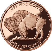 1 Unze Kupfermünze Buffalo