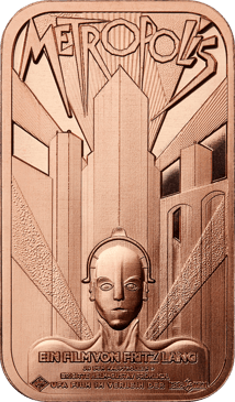1 Unze Kupferbarren Metropolis