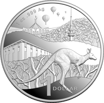 1 Unze Silber RAM Känguru 2025 (Auflage: 5.000 | Polierte Platte)
