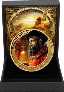 1 Unze Silber 750 Jahre Marco Polo 2025 (Auflage: 100 | teilvergoldet)
