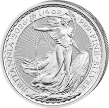 1/4 Unze Silber Britannia 2026