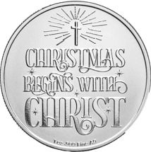 1 Unze Silber Kirche an Weihnachten