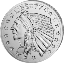 1 Unze Silber Incuse Indian