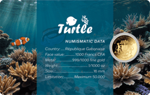 Gold Schildkröte Münze