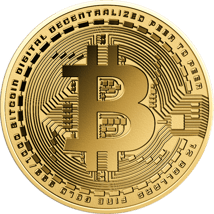 Moneda de oro Bitcoin CoinCard