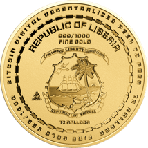 Moneda de oro Bitcoin CoinCard