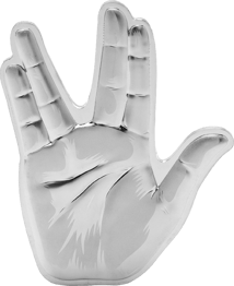 1 Unze Silber Star Trek Vulkanischer Gruß 2025 (Auflage: 1.000 | Polierte Platte)