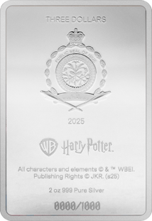 2 Unze Silber Harry Potter Der Orden des Phönix Buchcover 2025 (Auflage: 1.000 | Polierte Platte)