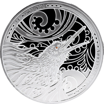 5 Unze Silber Kiwi 2026 (Auflage: 250 | Kristall | Polierte Platte)