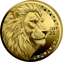 1/4 Unze Gold African Animals Löwe 2025 (Auflage: 299 | Polierte Platte)
