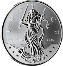 1 Unze Silber Lady Justice 2025 (Auflage: 100.000)