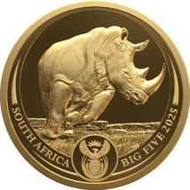 1/4 Unze Gold Big Five III Nashorn 2025 (Auflage: 2.000 | Polierte Platte)