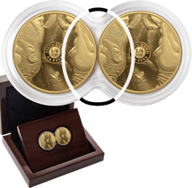 2 x 1/4 Unze Gold Big Five III Nashorn Doppelkapsel 2025 Doppelkapsel (Auflage: 100 | Polierte Platte)