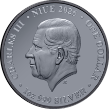 1 Unze Silber Jahr des Pferdes 2026 (Auflage: 888 | teilvergoldet | Black Proof)