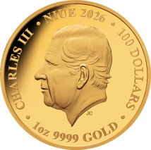 1 Unze Gold Jahr des Pferdes 2026 (Auflage: 150 | Polierte Platte)