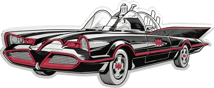 1 Unze Silber Batman 66 Batmobile 2025 (Auflage: 1.000 | Polierte Platte)