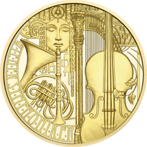 1/2 Unze Gold 100 Euro 125 Jahre Wiener Symphoniker 2025 (Auflage: 20.000 | Polierte Platte)