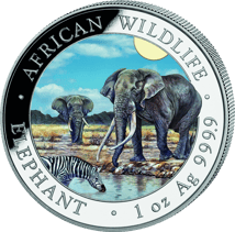 1 Unze Silber Somalia Elefant 2026 Tag Design (Auflage: 5.000)