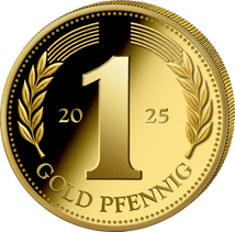 0,5g Gold Pfennig 2025 (Auflage: 5.000 | Polierte Platte)