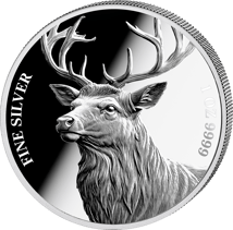 1 Unze Silber Hirsch 2025 (Auflage: 1.000 | Polierte Platte)