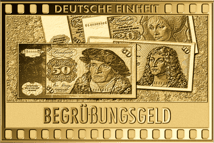 Gold Begrüßungsgeld Münze