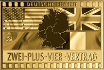 Gold Zwei-Plus-Vier-Vertrag Münze