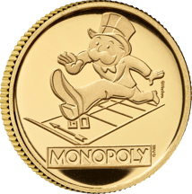 1/40oz Gold 90 Jahre Monopoly 2025 (Auflage: 1.250 | Polierte Platte)