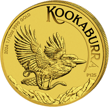 1/10 Unze Gold Kookaburra 2024 (Auflage: 15.000)